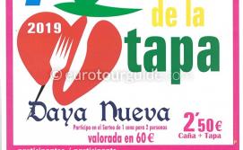 Daya Nueva 7th Tapas Route 31st August & 1st September 2019