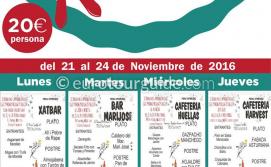 Redovan Gastronomy Menus 21st-24th November 2016