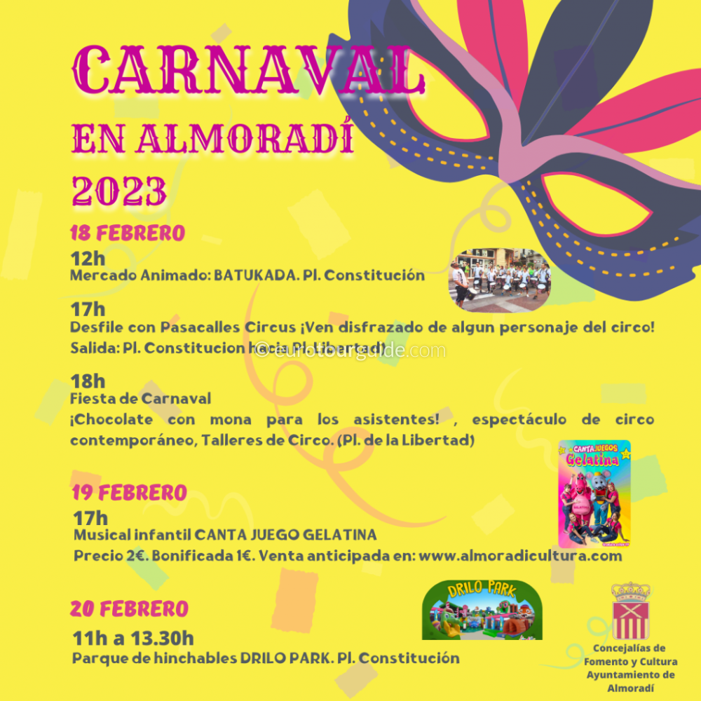 EuroTourGuide Coach Tours Almoradi Carnival EuroTourGuide Coach Tours Almoradi Carnival