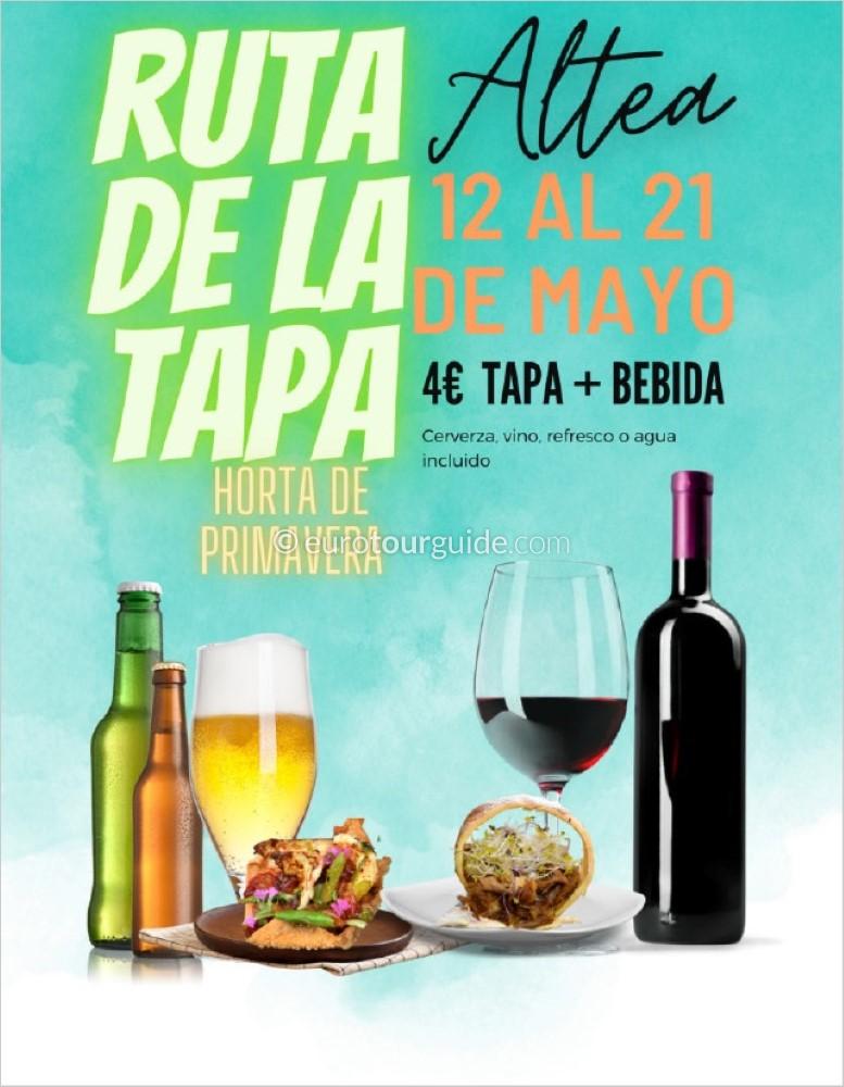EuroTourGuide Altea Spring Garden Tapas Route EuroTourGuide Altea Spring Garden Tapas Route