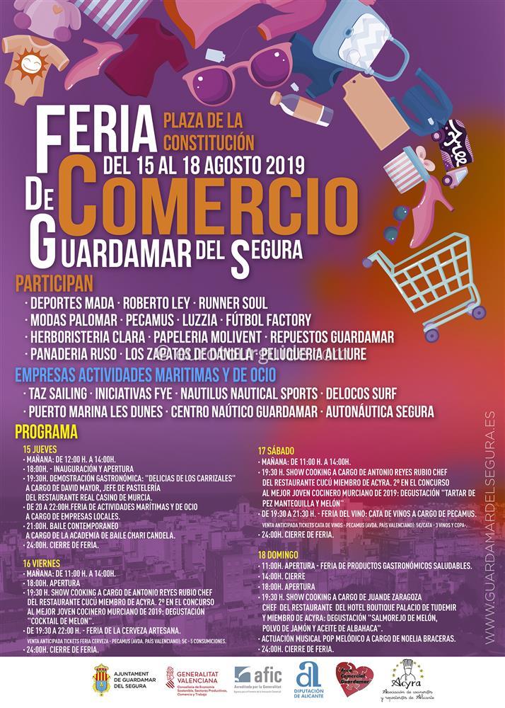 Guardamar del Segura Feria det Comercio 2019 Guardamar del Segura Discount Fair 15th-18th August 2019