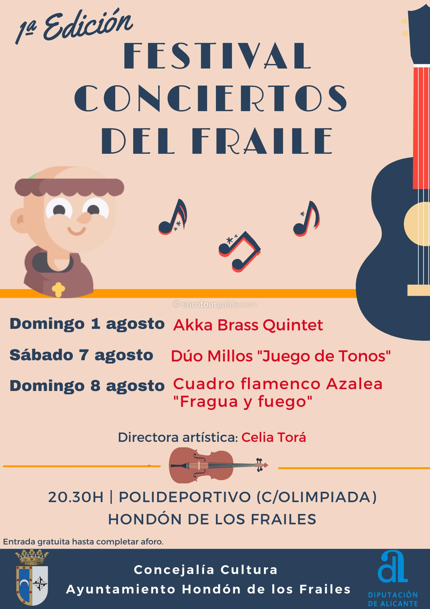 EuroTourGuide Hondon de los Frailes Summer Concerts August 2021 EuroTourGuide Hondon de los Frailes Summer Concerts August 2021