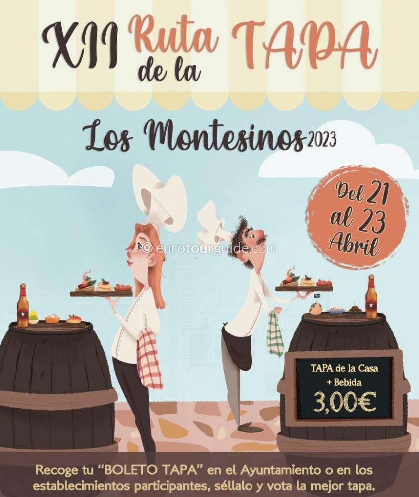 EuroTourGuide Los Montesinos Tapas Route 21st-23rd April 2023 EuroTourGuide Los Montesinos Tapas Route 21st-23rd April 2023