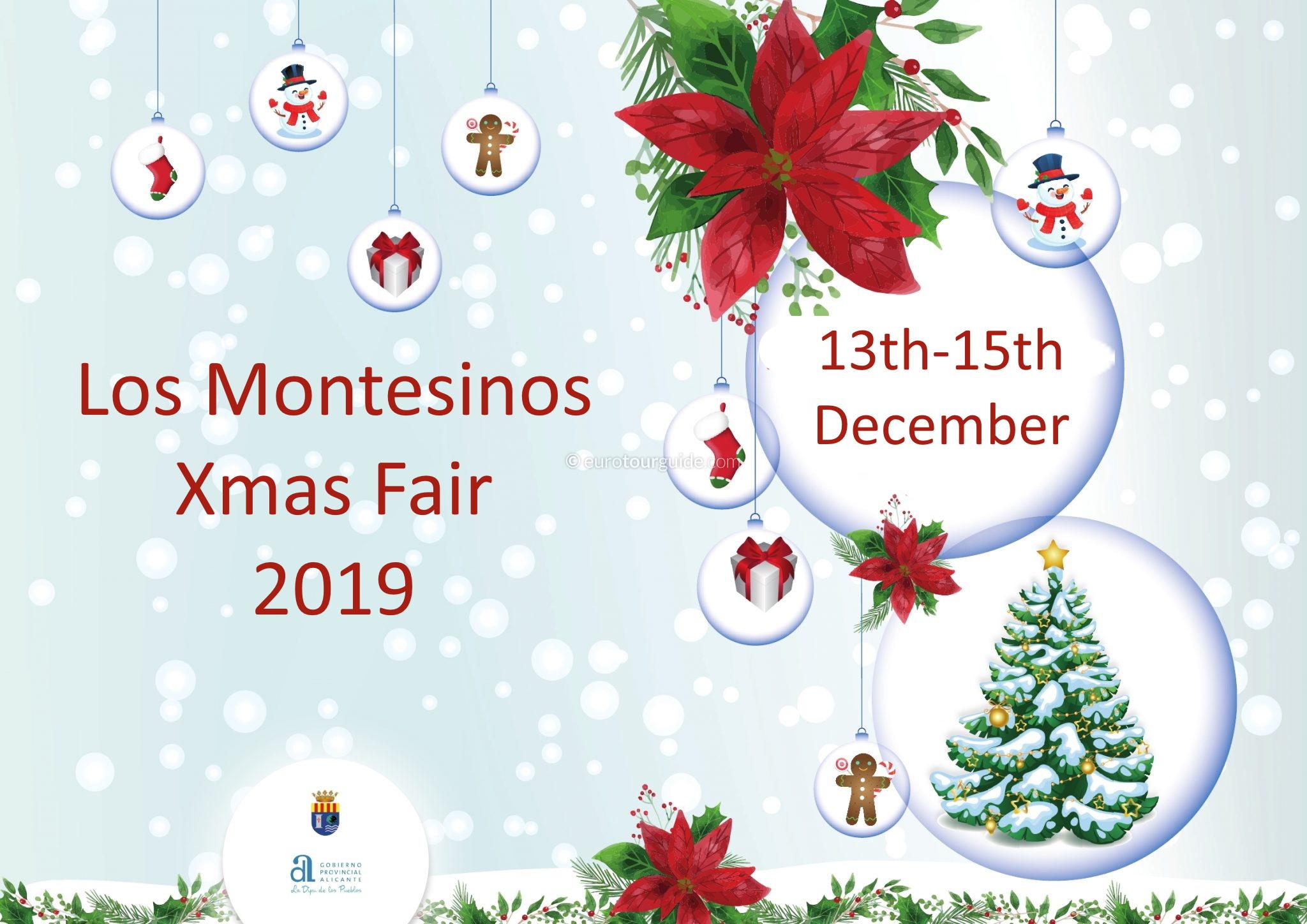 Los Montesinos IX Feria de Navidad 2019 Los Montesinos 9th Christmas Market 13th-15th December 2019