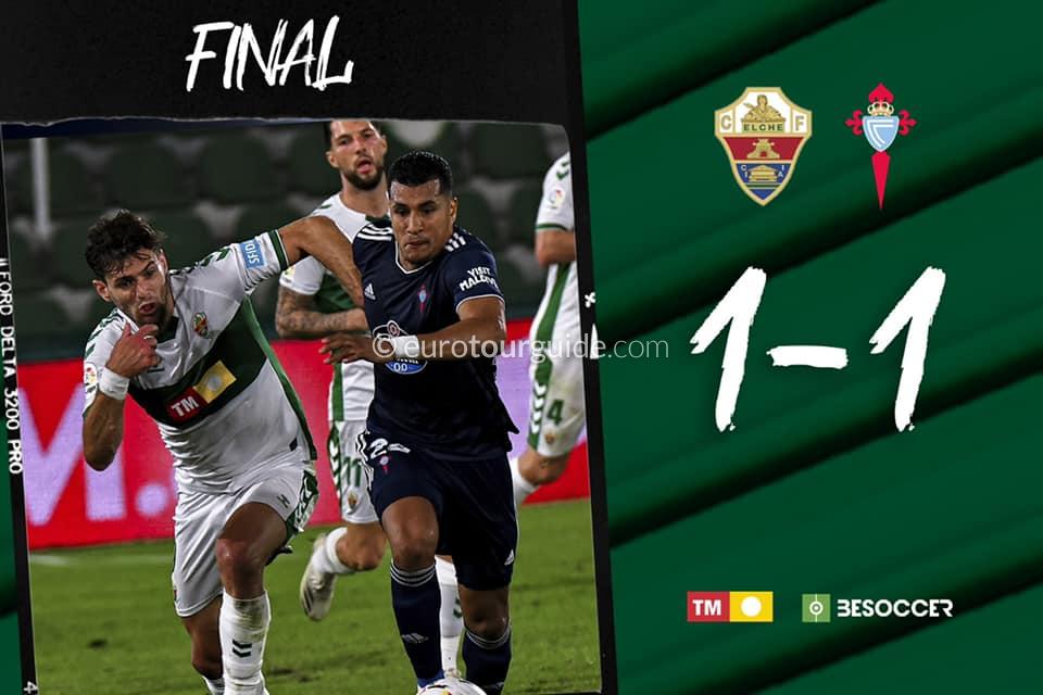 EuroTourGuide Match Report Elche CF v Celta Vigo 6th November 2020 EuroTourGuide Match Report Elche CF v Celta Vigo 6th November 2020