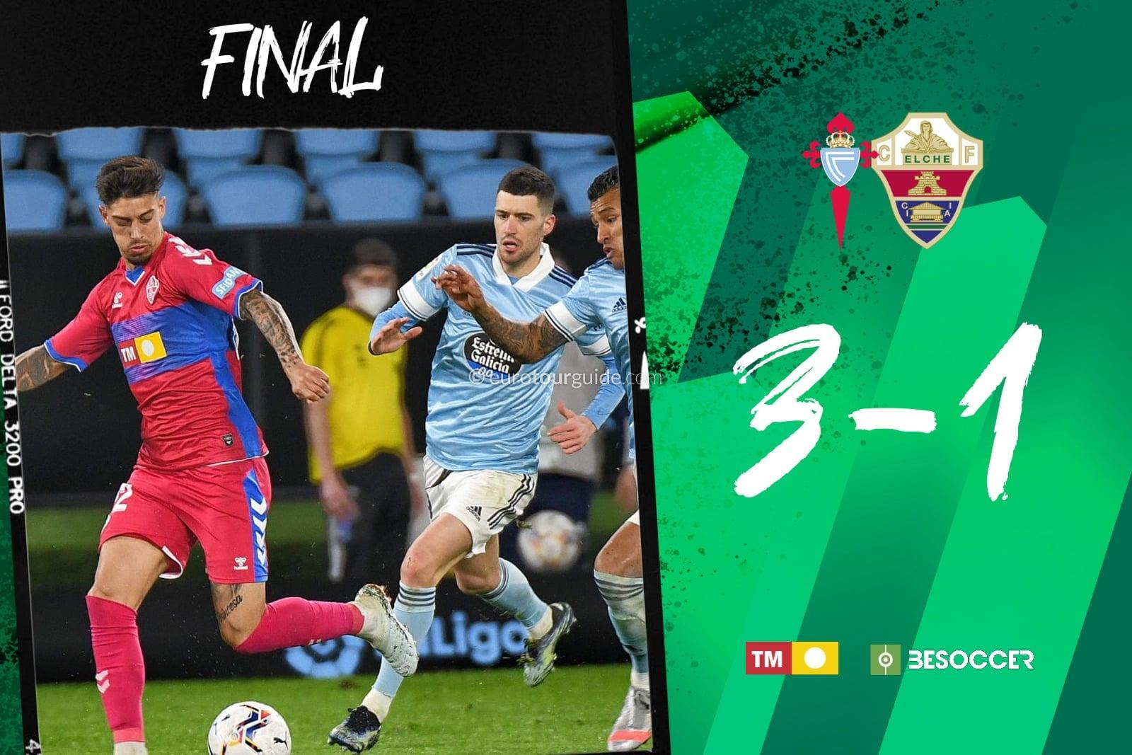 EuroTourGuide Coach Tours Match Report Elche CF v Celta Vigo 12th February 2021 EuroTourGuide Coach Tours Match Report Elche CF v Celta Vigo 12th February 2021