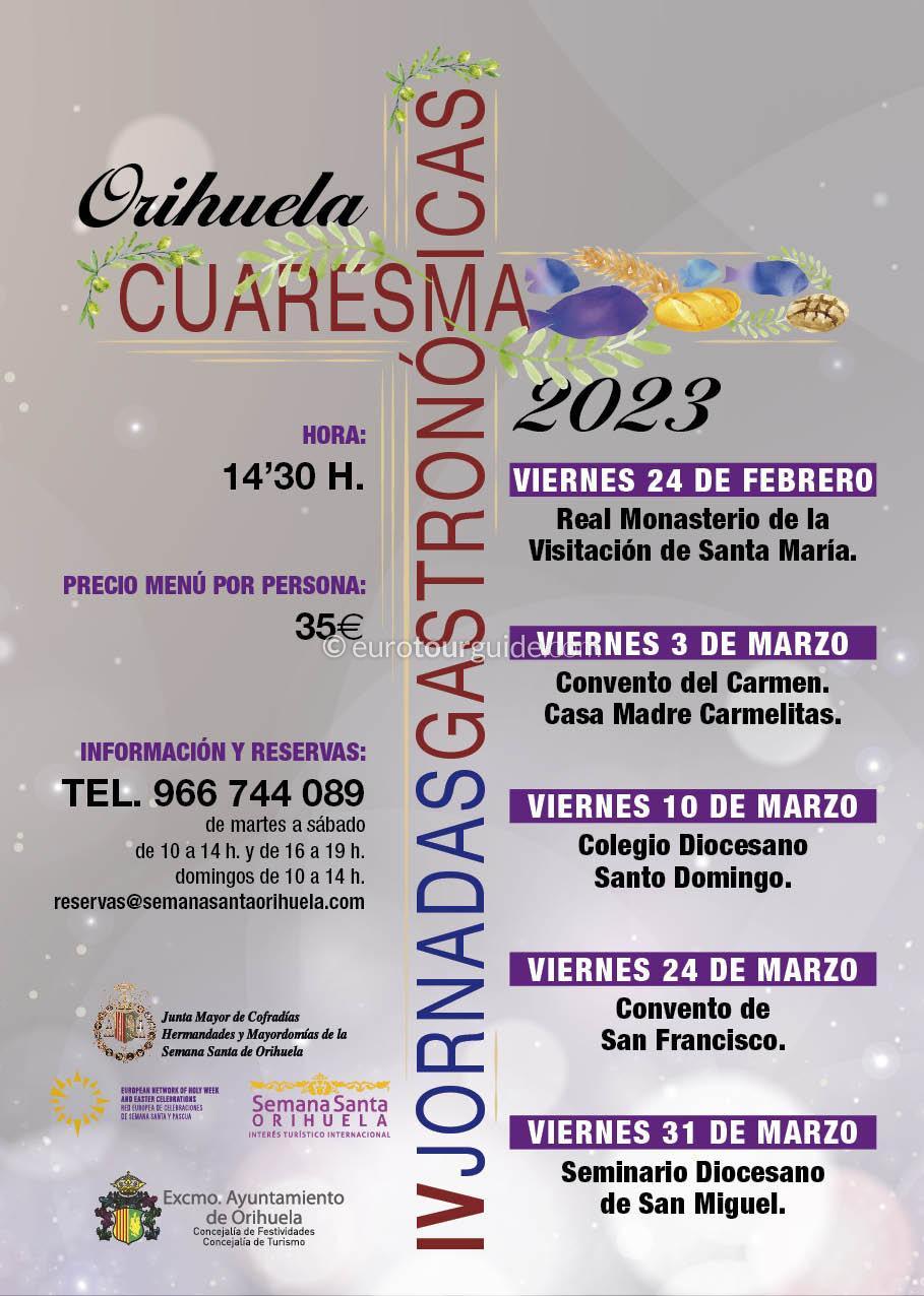 EuroTourGuide Coach Tours Orihuela Lent Menus EuroTourGuide Coach Tours Orihuela Lent Menus