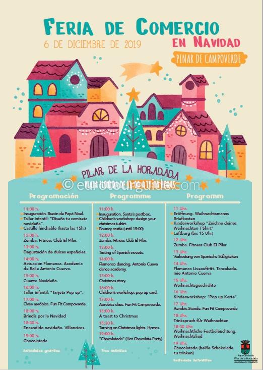 Pinar de Campoverde Feria de Comercio en Navidad 2019 Pinar de Campoverde Christmas Fair 6th December 2019