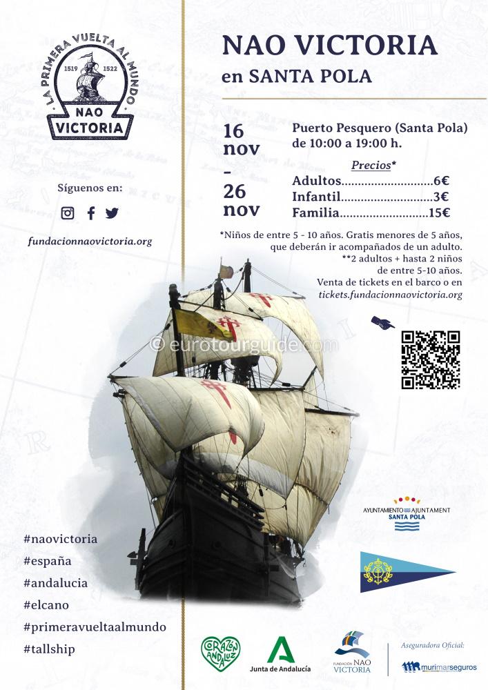 EuroTourGuide Coach Tours Santa Pola Nao Victoria Ship EuroTourGuide Coach Tours Santa Pola Nao Victoria Ship