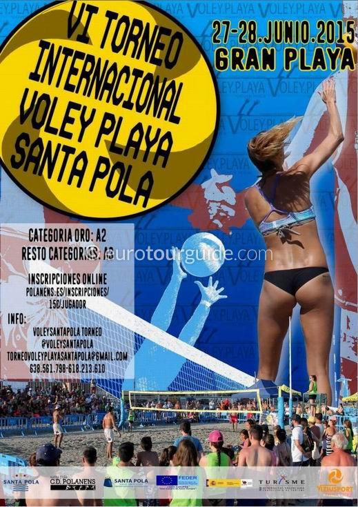 Santa Pola VI Torneo Internacional Voleyplaya 2015 Santa Pola 6th International Beach Volleyball Competition 27th & 28th June 2015