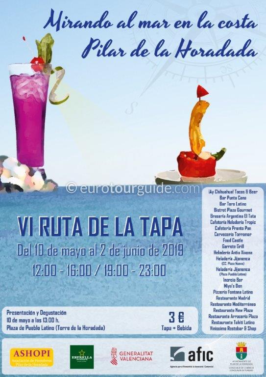 Torre de la Horadada Coastal Tapas and Cocktail Route 2019 Torre de la Horadada Coastal Tapas and Cocktail Route 10th May - 2nd June 2019