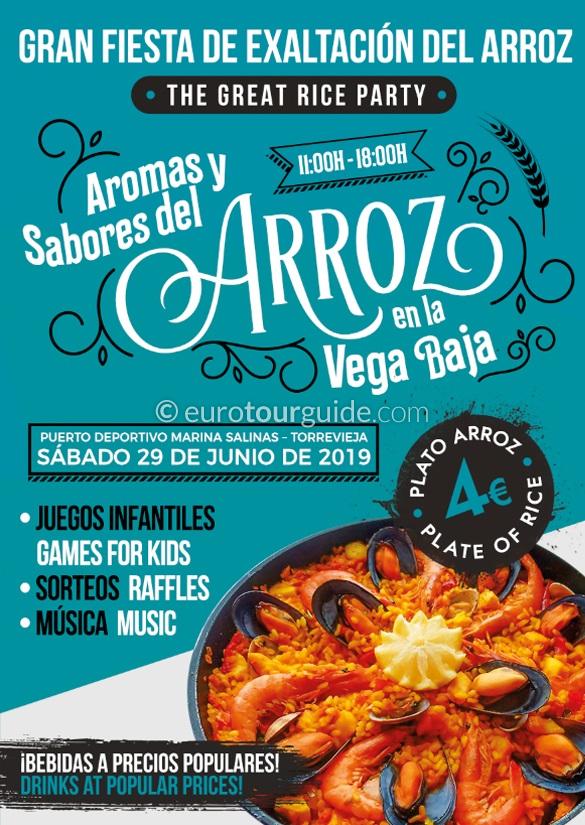 Torrevieja Aromas y Sabores del Arroz 2019 Torrevieja Rice Fiesta 29th June 2019