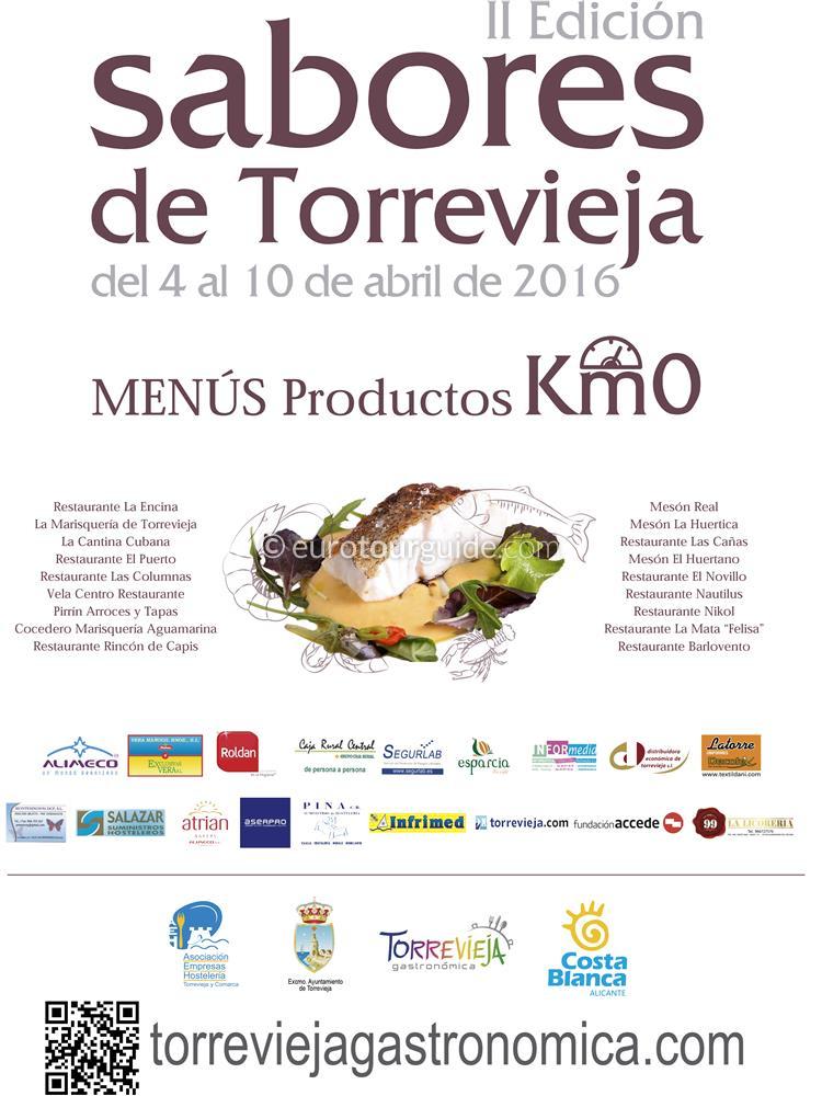 II Sabores de Torrevieja 2016 Torrevieja 2nd Sabores Gastronomy 4th-10th April 2016