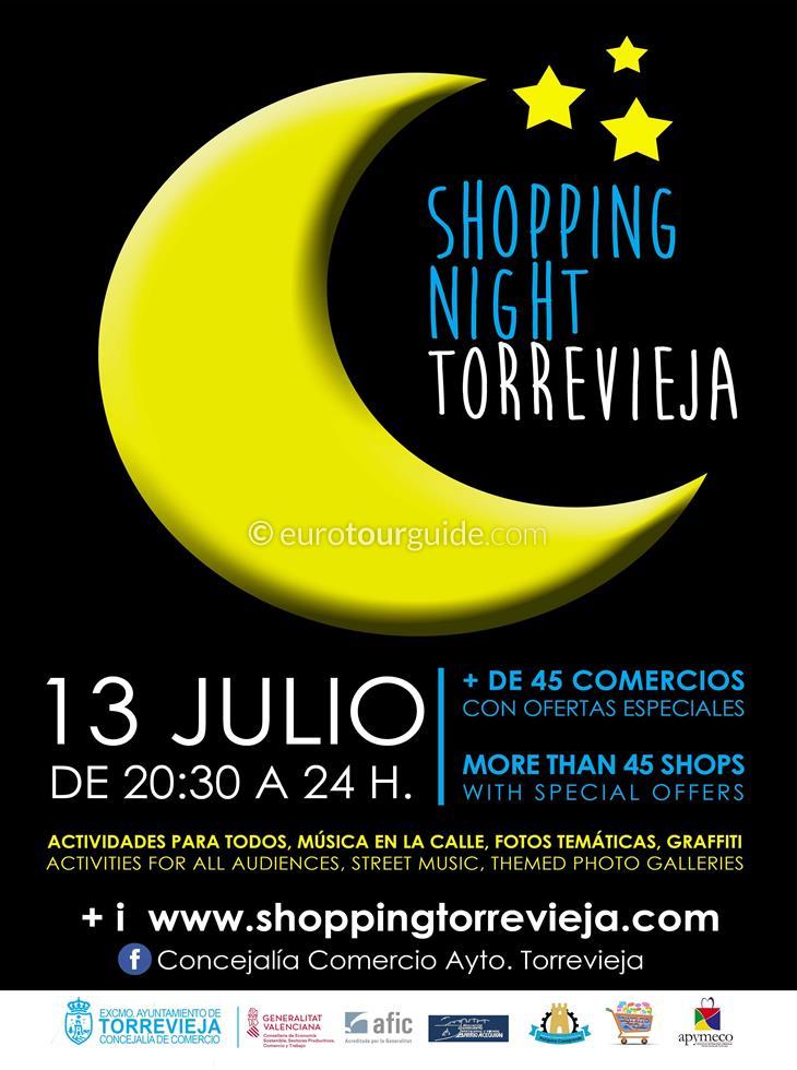 Torrevieja Shopping Night 2018 Torrevieja Late Night Shopping 13th July 2018