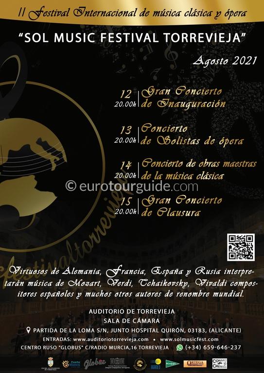 EuroTourGuide Coach Torrevieja Sol Music Festival 12th-15th August 2021