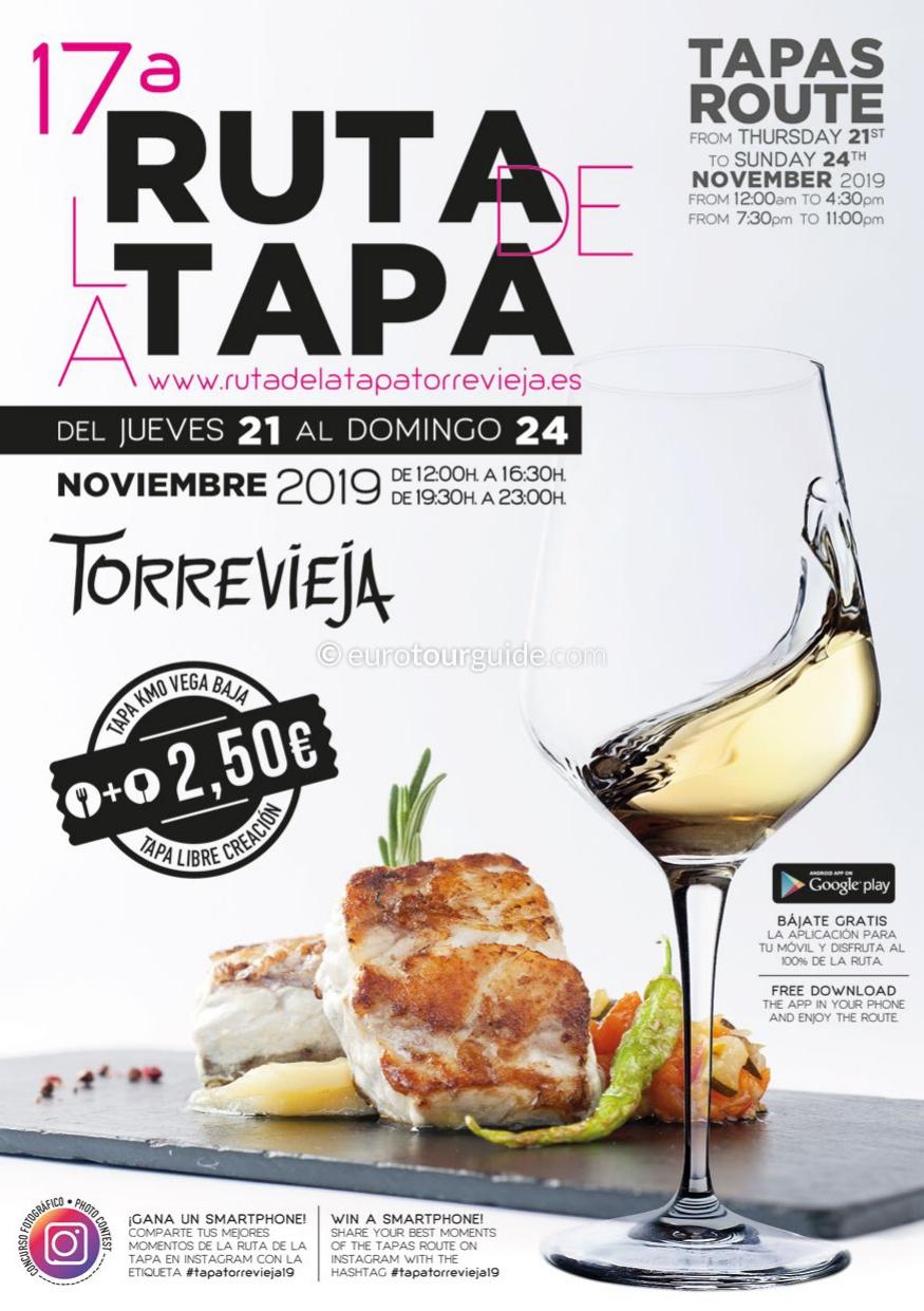 Torrevieja XVII Ruta de la Tapa 2019 Torrevieja 17th Tapas Route 21st-24th November 2019